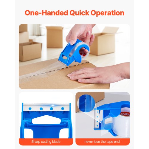 Nastro Adesivo Forte 1.88 Scotch Box Lock – Nastro Da Imballaggio Trasparente Con Dispenser, Confezione Da 6 Rotoli Heavy Duty Packaging Tape With - Foto 4