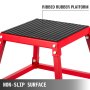 VEVOR Platform Box Pliometrici Rosso Plyo Box Esercizio per Salto Forza Fisica di Peso 6 kg, Altezza 46 cm Jump Box Pliometrico per Esercizio Allenamento Fisico Uso Domestico in Acciaio e Ferro 18''