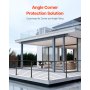 VEVOR Pali Recinzione Balcone Terrazza 1067x108x68 mm 1JZLGZXHS10607YXO001V0