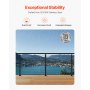 VEVOR Ringhiera per Recinzione da Balcone 1067x108x68 mm da Giardino Balcone Ponte in Acciaio Inox, Kit di Palo per Balaustrata da Terrazza, Nero, 1JZLGZXHS1063GGTD001V0