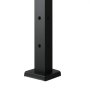 VEVOR Cable Railing Post, 91.4x3x5 cm Corner Railing Post, with L-shaped Pre-drilled Holes, SUS304 Stainless Steel Railing Post with Curved Bracket, Set of 1, Black, 1JZLGZXHS914IVCFL001V0