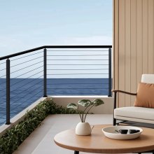 VEVOR Pali Recinzione da Balcone Terrazza 914x108x68 mm 1JZLGZXHS914IVCFL001V0