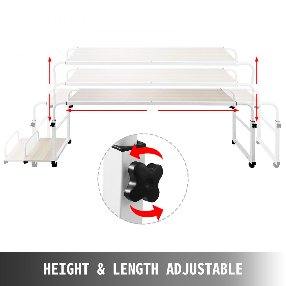 Tavolo Da Letto Per Pc Altezza: 6 -88 Cm Lunghezza: 100-130 Cm Con Piattaforma