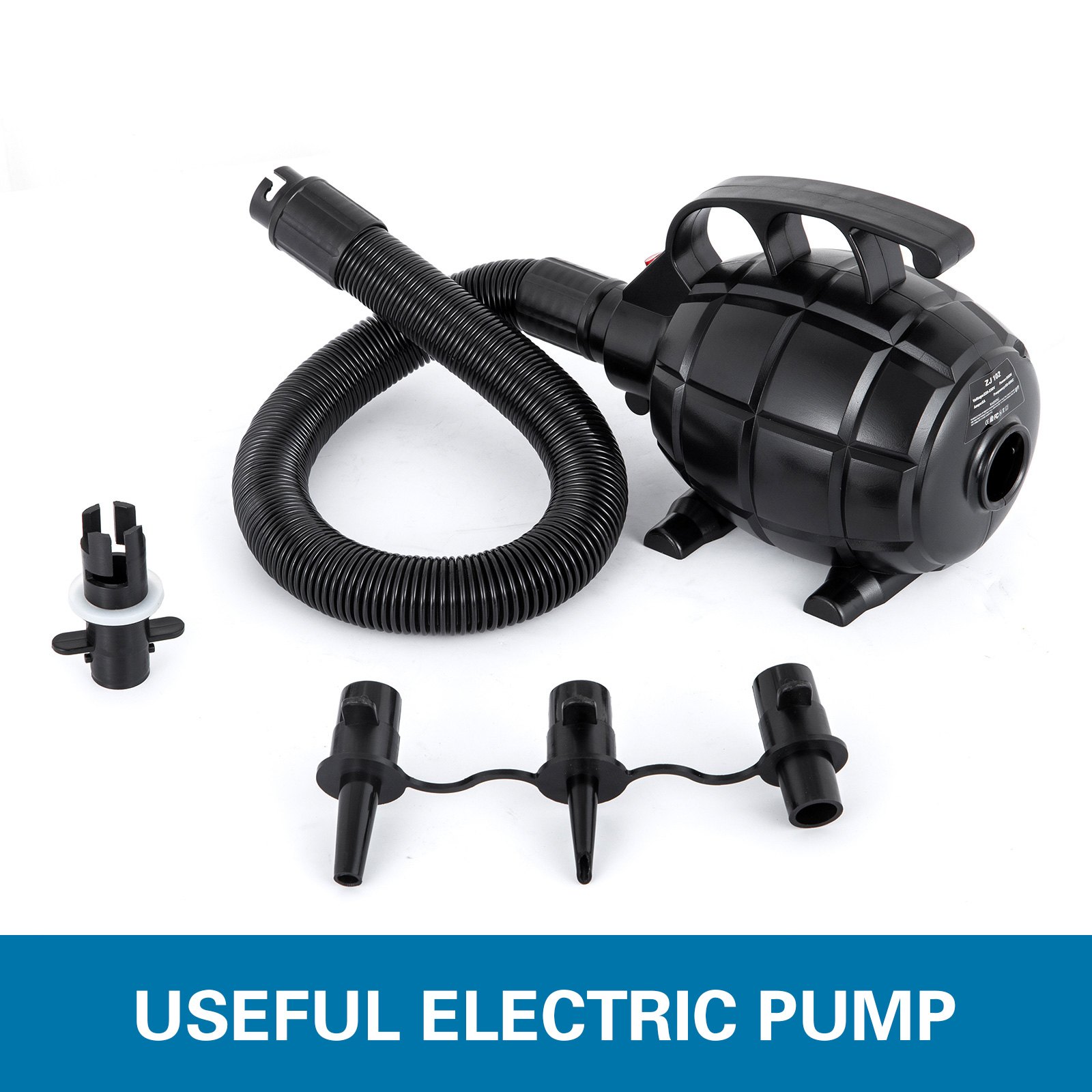 VEVOR Tappetino di Rotolamento per Pista d'Aria, 220V 800W Materassino Gonfiabile con Pompa d'Aria Elettrica per Palestra, La Sala di Allenamento di Kungfu, I Club Fitness, I Club di Danza e Lo Studio