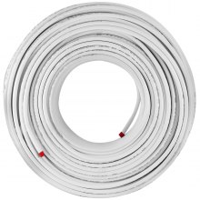 VEVOR Rotolo di Tubi PEX AL PEX Bianco da 200 m 1/2" per Impianti Idraulici di Riscaldamento Tubo Composito Multistrato in Alluminio Resistente alla Temperatura 10℃ ~ 95℃ per applicazioni Chimiche