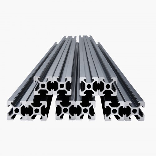 Euroharry 4 guide lineari anodizzate 2020 V, tipo nero, standard europeo, estrusione di profilo in alluminio per stampanti 3D fai da te e macchine CNC Euroharry 4 guide lineari anodizzate 2020 V, tipo nero, standard europeo, estrusione di profilo in alluminio per stampanti 3D fai da te e macchine CNC
