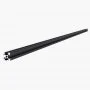 VEVOR 10-piece set of 1500 mm aluminum profiles with T-slots, 2020. Aluminum extrusion profile, anodized linear rail according to European standards, slot profile for 3D printers, CNC machines, DIY projects, laser engraving, black.