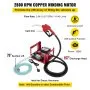 VEVOR Pompa di trasferimento 40L/min pompa diesel elettrica contatore di litri 2800rpm pompa diesel elettrica automatica 220V pompa olio inverso autoadescante