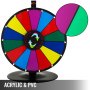 24" 14 Slot Tabletop Color Dry Erase Prize Wheel +stand Fortune Spinning Game