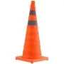 VEVOR Safety Cones, Traffic Cones, 4 pcs. Collapsible Traffic Cones, Construction Cones with Reflective Collars, Warning Cones with Storage Bag, Suitable for Traffic Control, Parking Lots