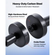 VEVOR Kit Pressa per Cuscinetti, 52+16 Pezzi, Utensile per Boccole, Set per Piste e Guarnizioni con 49 Boccole 10 Pinze, Martello Scorrevole, Strumenti di Installazione e Rimozione con Custodia