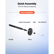 VEVOR Kit Pressa per Cuscinetti, 52+16 Pezzi, Utensile per Boccole, Set per Piste e Guarnizioni con 49 Boccole 10 Pinze, Martello Scorrevole, Strumenti di Installazione e Rimozione con Custodia