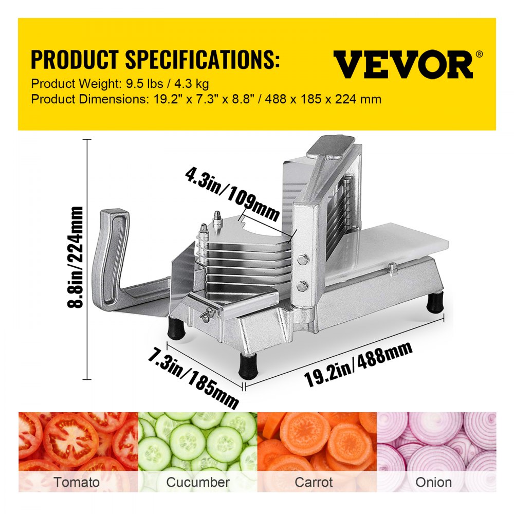 Lame Taglienti del Rasoio Manuale Commerciale dell'Affettatrice da 3/8 Pollici