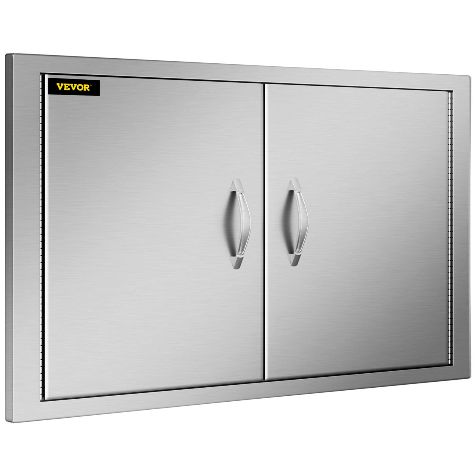 VEVOR Porte da Cucina da Esterno da 30,5 x 21 Pollici, BBQ Island Door Con Due Porte, Porta In Acciaio Inox Doppia, Le Porte della Cucina per Barbecue alle Condizioni Meteorologiche