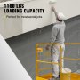 Vevor Carrelli Elevatori 91,44 cm x 91,44 cm Gabbia di piattaforma di sicurezza di lavoro