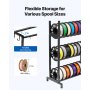 VEVOR Supporto per Filamenti per Stampanti 3D a 5 Livelli Porta Bobine Nero