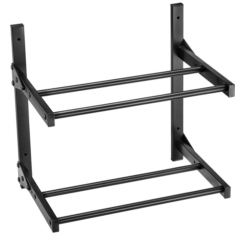 VEVOR Supporto di Stoccaggio per Filamenti 3D da 445 x 290 x 425 mm Ripiano per Filamento per Stampante 3D a Parete a 2 Livelli con Ruote, Filamenti Organizzati per Ufficio e Officina, Nero