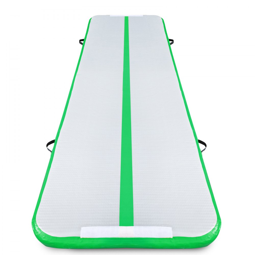 VEVOR Tappetino Ginnastica Gonfiabile 3m*90cm Verde con Pompa ad Aria Elettrica