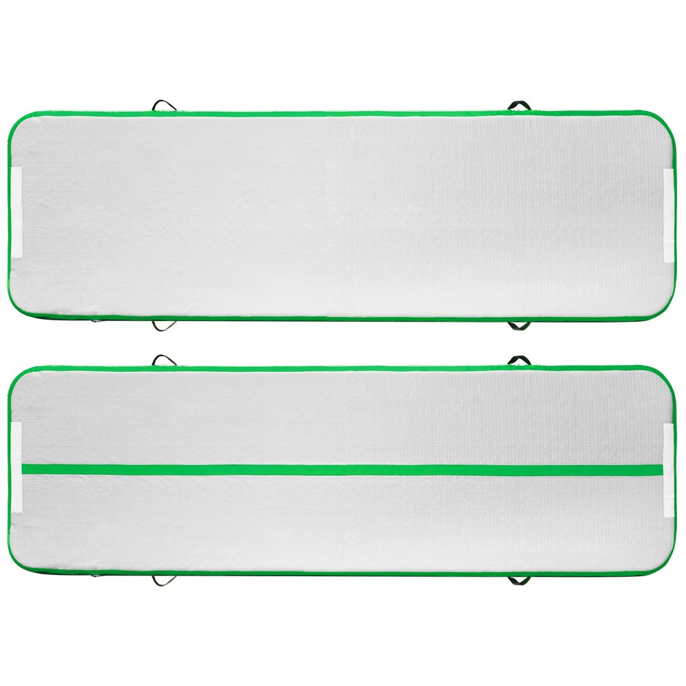 VEVOR Tappetino Ginnastica Gonfiabile 3m*90cm Verde con Pompa ad Aria Elettrica