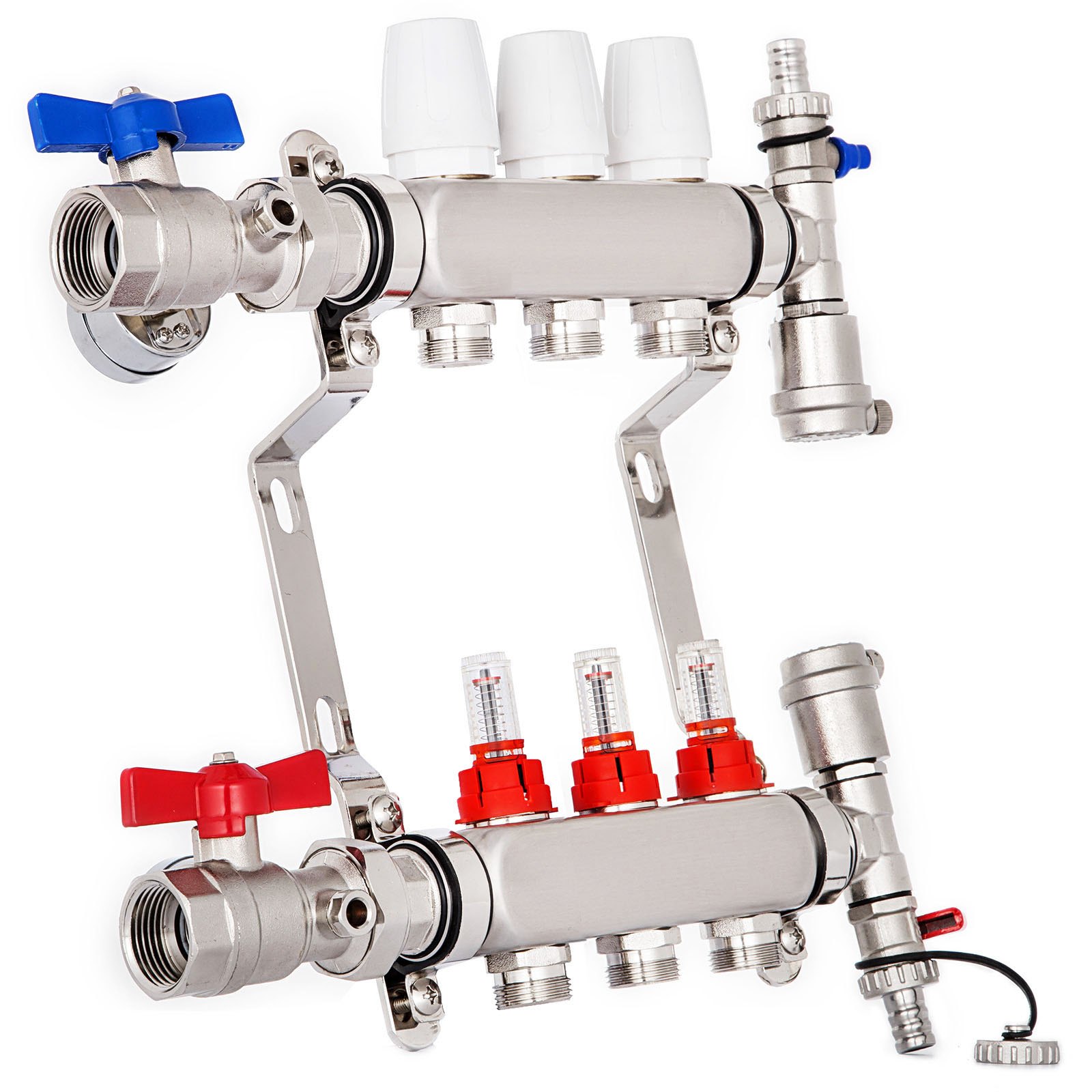 Collettori Di Riscaldamento A Pavimento Radiante Pex A 3 Filiale Per 1/2 ”pex