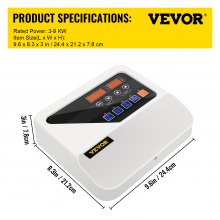 VEVOR 3-9KW Sauna Controller digitale per sauna Riscaldamento Stufa Display del controller digitale per il tempo libero all'aperto