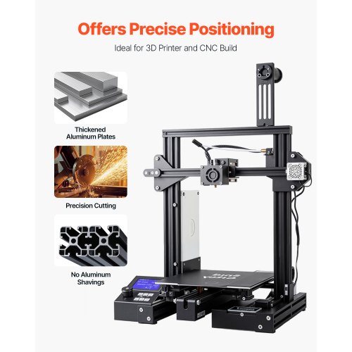VEVOR 4 Pezzi Guida Lineare 4040 Con Scanalatura A T – Alluminio Anodizzato 600 Mm Per Stampanti 3D, Laser E Progetti Fai-da-te