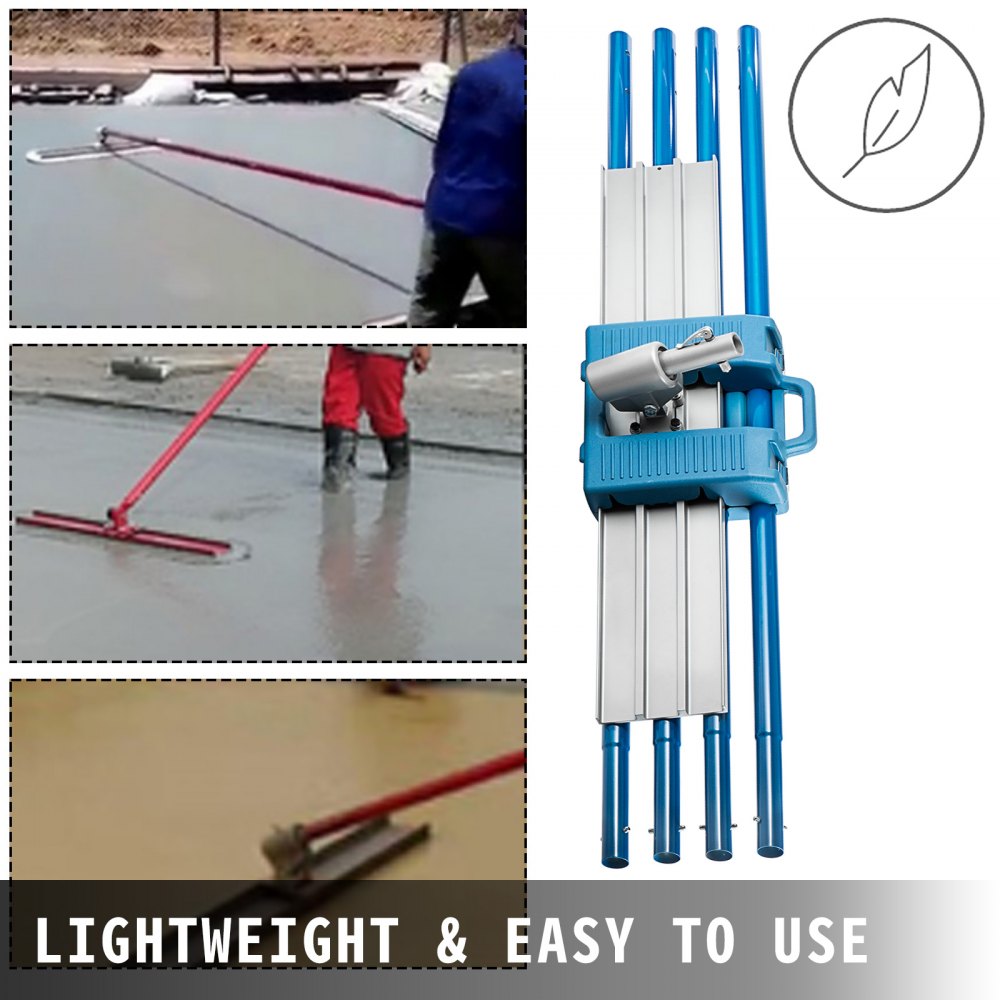 Vevor Frattone Acciaio Di Cemento Cazzuola 1200x200mm + Kit Cemento Galleggiante