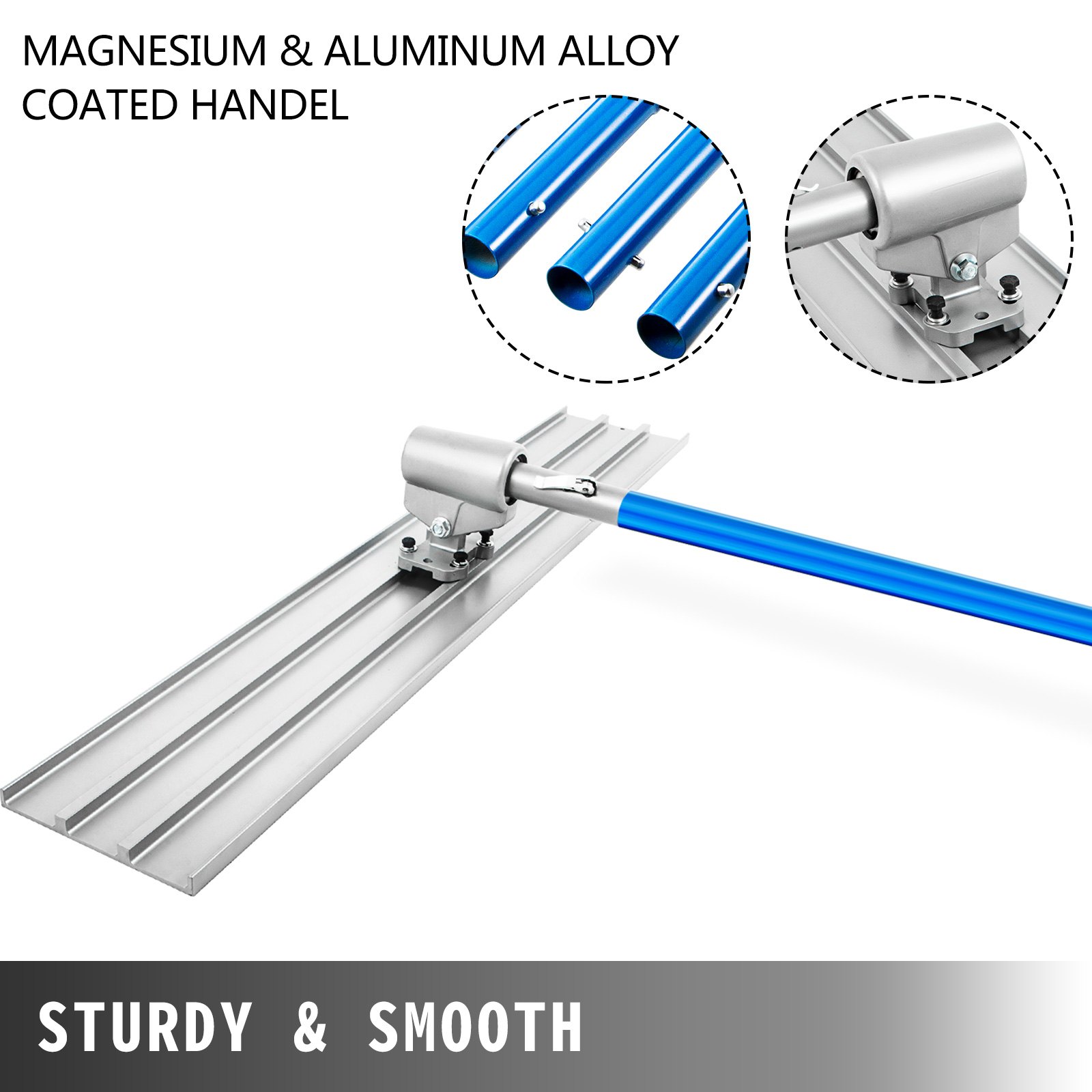 Vevor Frattone Acciaio Di Cemento Cazzuola 1200x200mm + Kit Cemento Galleggiante