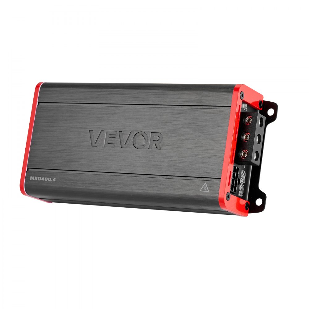 VEVOR Amplificatore Audio per Auto a 4 Canali Potenza a Ponte di Classe D max. 4x272 W a 4 Ohm/4x 400 W a 2 Ohm, Amplificatore per Vericoli Multicanale 14,4V CC Larghezza di Banda 10 Hz-30 kHz