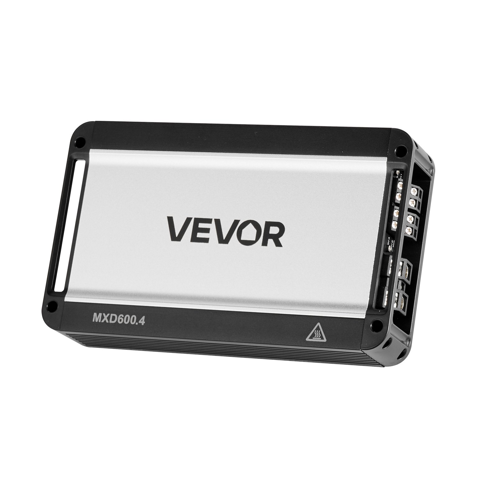 VEVOR Amplificatore Audio per Auto a 4 Canali Potenza a Ponte di Classe D max. 4x420 W a 4 Ohm/4x 600 W a 2 Ohm, Amplificatore per Veicoli Multicanale 14,4V CC Larghezza di Banda 15 Hz-30 kHz