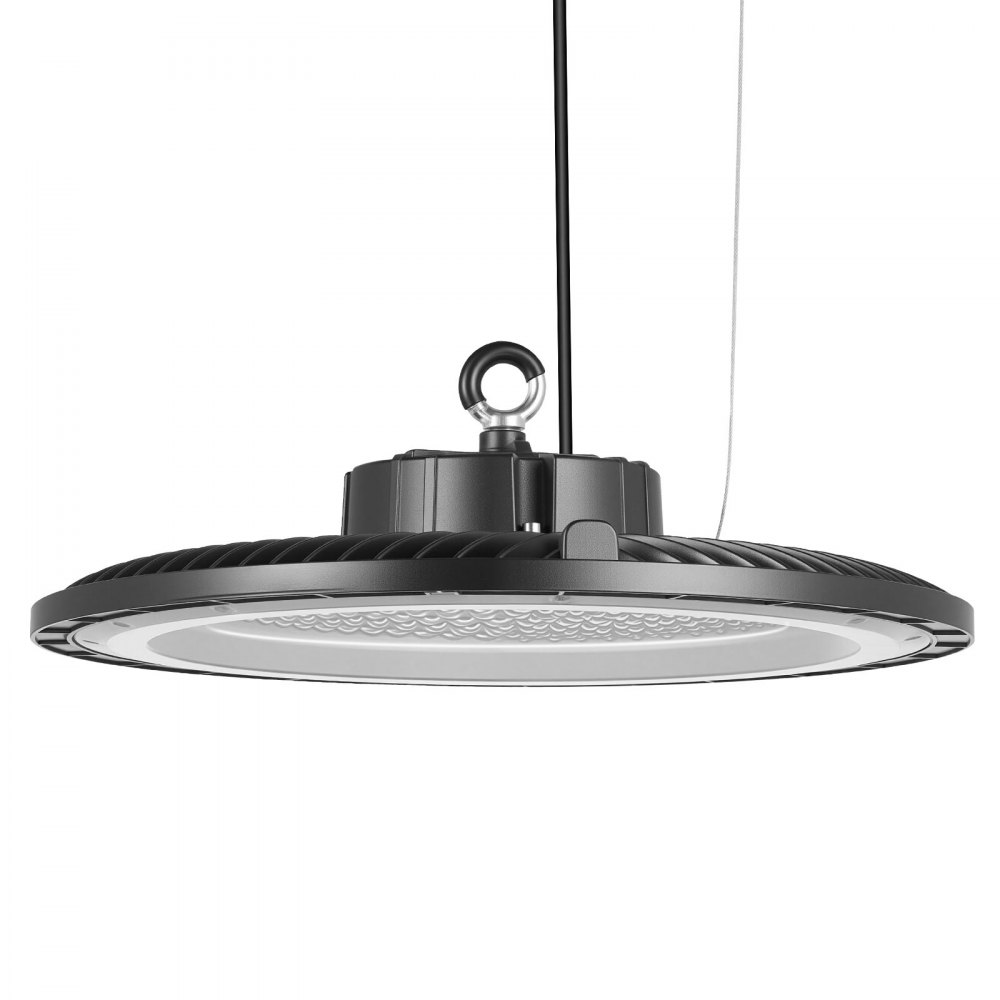 VEVOR Lampada LED 20 pezzi per Capannone Faretto LED UFO per Garage 5000K 150W 21000LM Faretto LED UFO per Magazzini, Officina IP65 Impermeabili, Tensione 100-277V per Fabbriche, Palestre, Nero