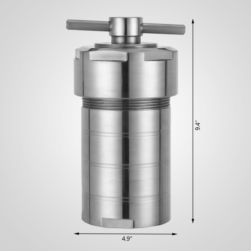 500ml Sintesi Idrotermale Autoclave Reattore 8.8kg/19lbs Idrotermale Digestione