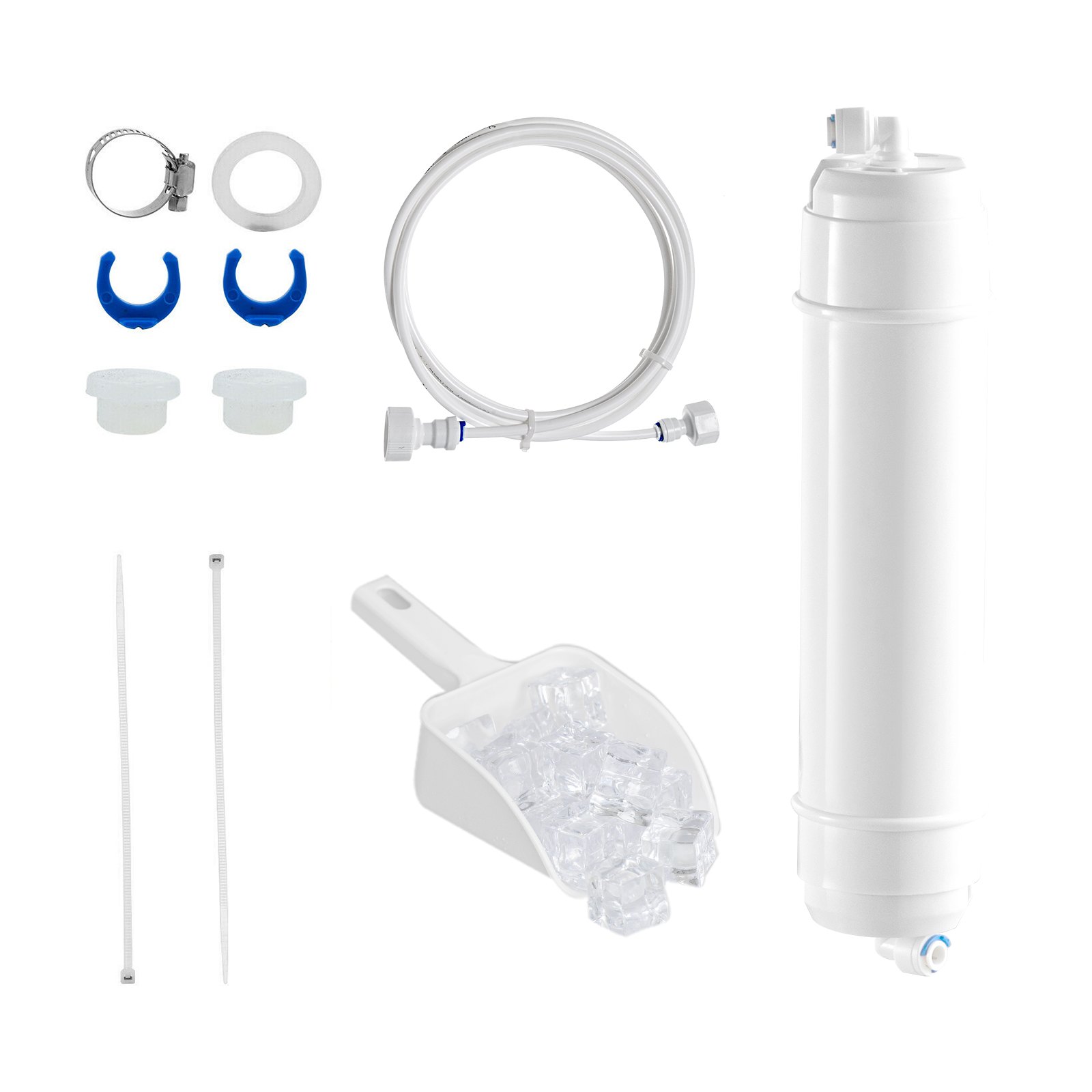 VEVOR Ghiacciaia Fabbricatore di ghiaccio Macchina per Ghiaccio Professionale in Acciaio Inossidabile 220V 50Hz