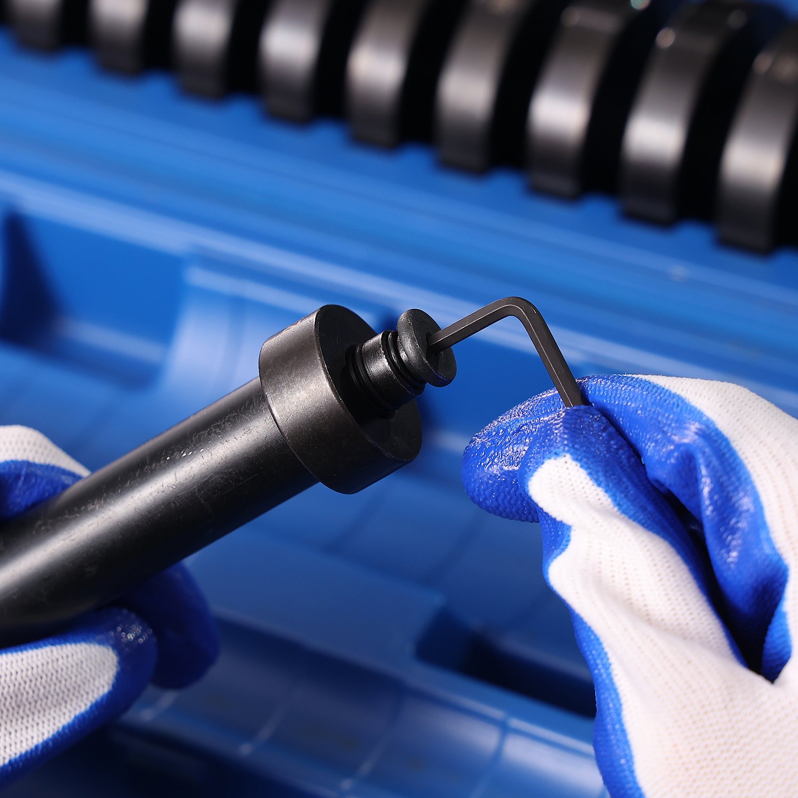 VEVOR Set di Estrattore per Cuscinetti Guarnizioni per Pneumatico da 52 Pezzi, Kit di Strumenti per Estrazione di Cuscinetti per Montaggio Smontaggio Silentbloc Dischi in Acciaio 18-65mm con Valigetta