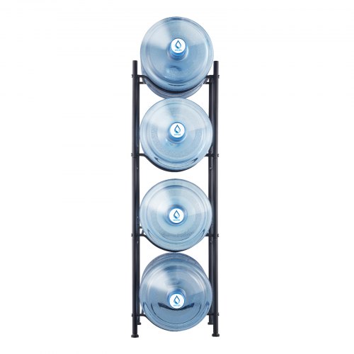QWORK® Portabottiglie impilabile per 4 bottiglie, portabottiglie