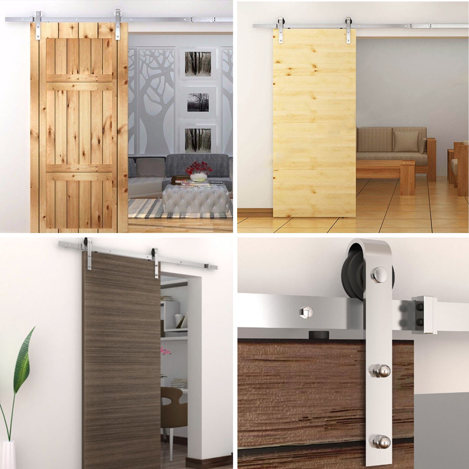 2m Set Di Binari Scorrevoli Per Ferramenta Per Porta Scorrevole Per Granaio