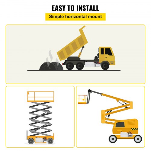 VEVOR Pompa Idraulica Pompa Idraulica 12V Dc Singola Agendo Con Serbatoio in Plastica Per Elevatore (6L)