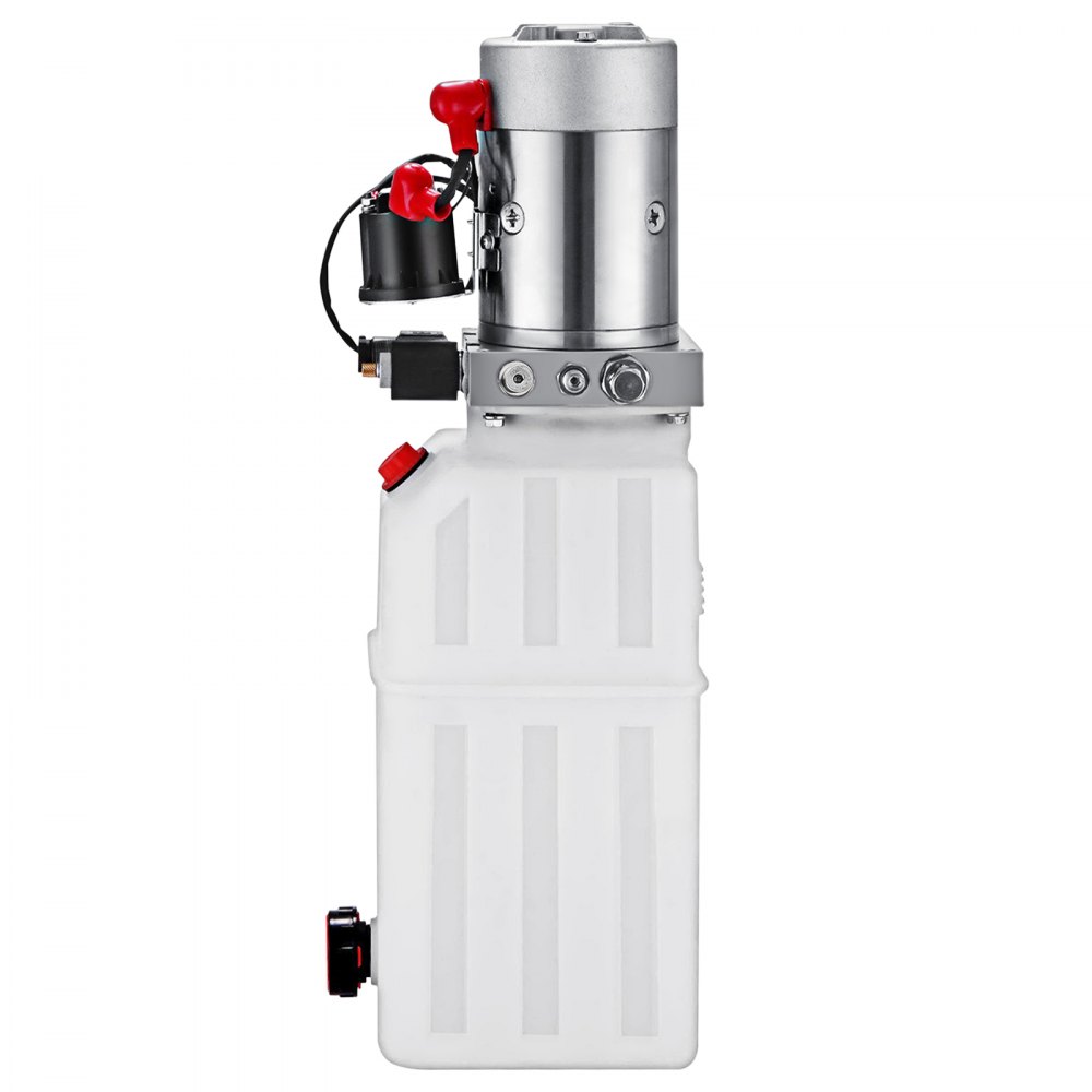 VEVOR Pompa Idraulica Hydraulic Pump 12V DC Singola Agendo Con Plastic Tank Per Elevatore (6L)