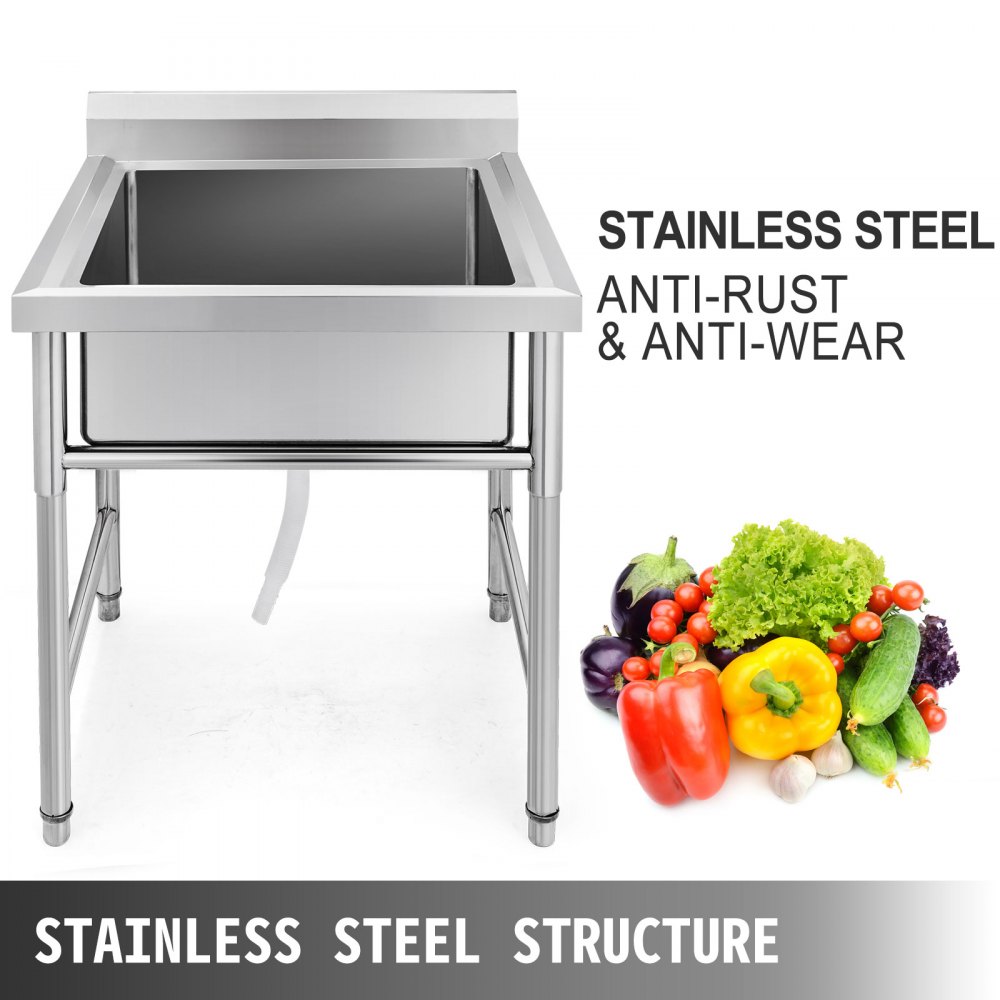 Lavello Da Cucina In Acciaio Inossidabile A Una Scomparto Lavello Professionale