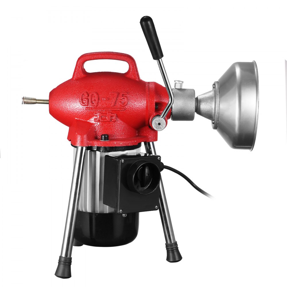 Macchina Pulizia Tubi Tubazioni Scarichi 500w Molla Sturatubi 400 Rpm 220v