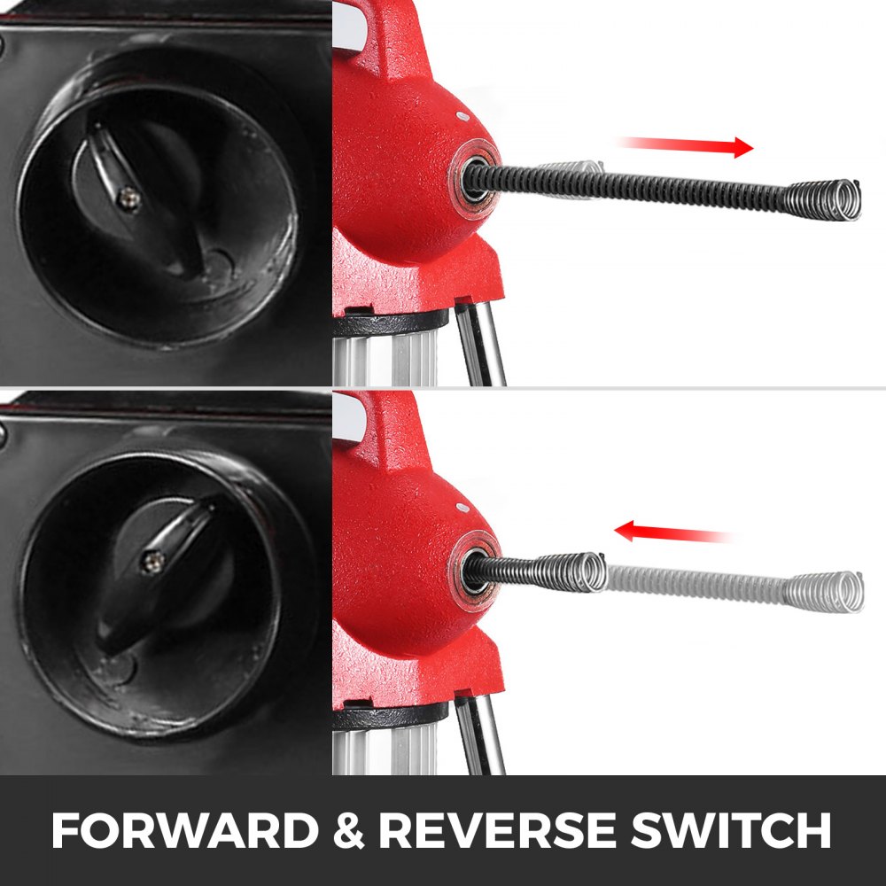 Macchina Pulizia Tubi Tubazioni Scarichi 500w Molla Sturatubi 400 Rpm 220v