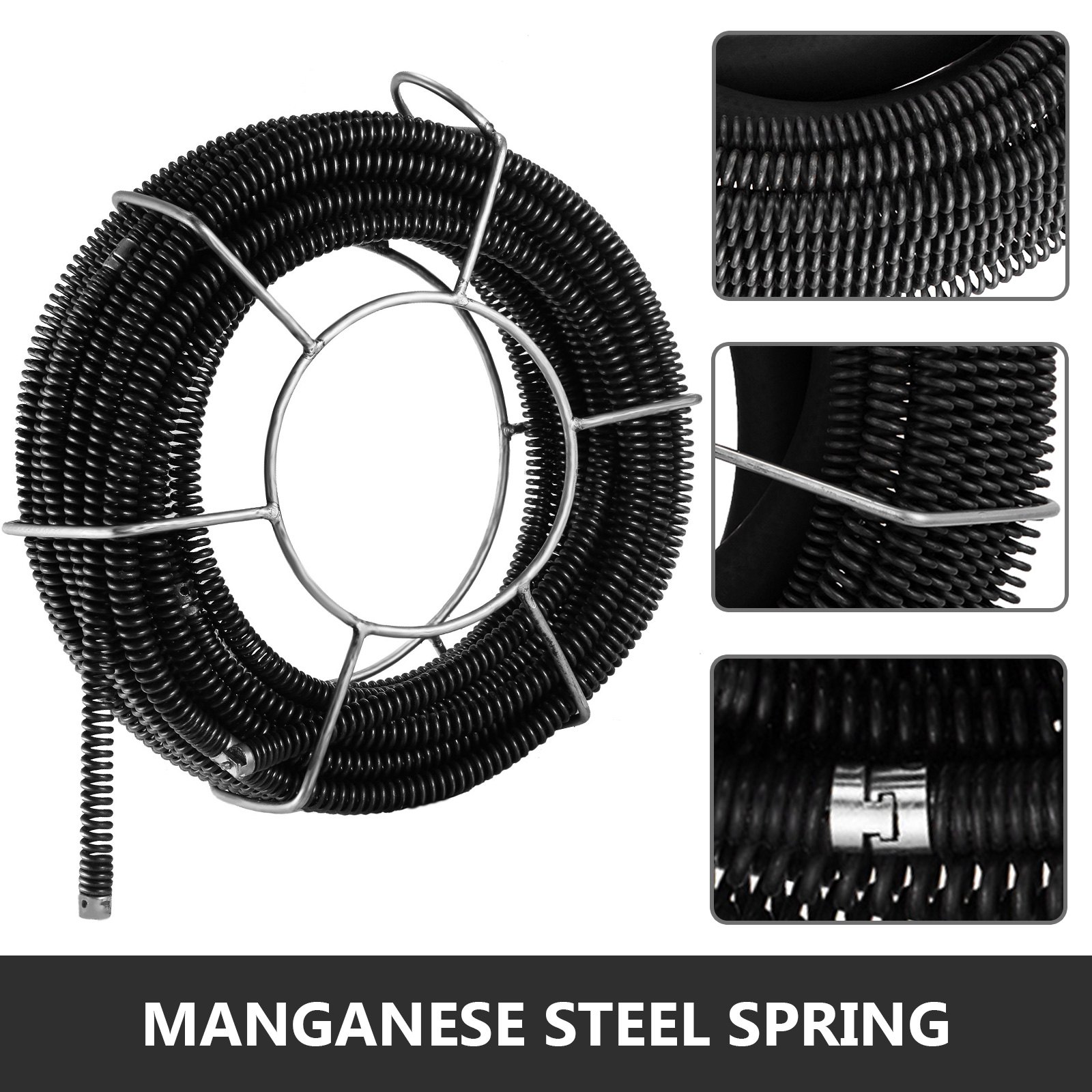 Macchina Pulizia Tubi Tubazioni Scarichi 500w Molla Sturatubi 400 Rpm 220v