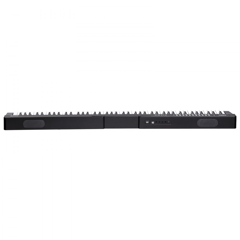 VEVOR Tastiera Pianoforte Digitale, 88 Tasti Semi-pesati, Tastiera Elettrica Dimensioni Full, 1000 Suoni, Altoparlanti Incorporati, Pedale Sustain, Cuffie, Bluetooth, MIDI, USB, per Principianti