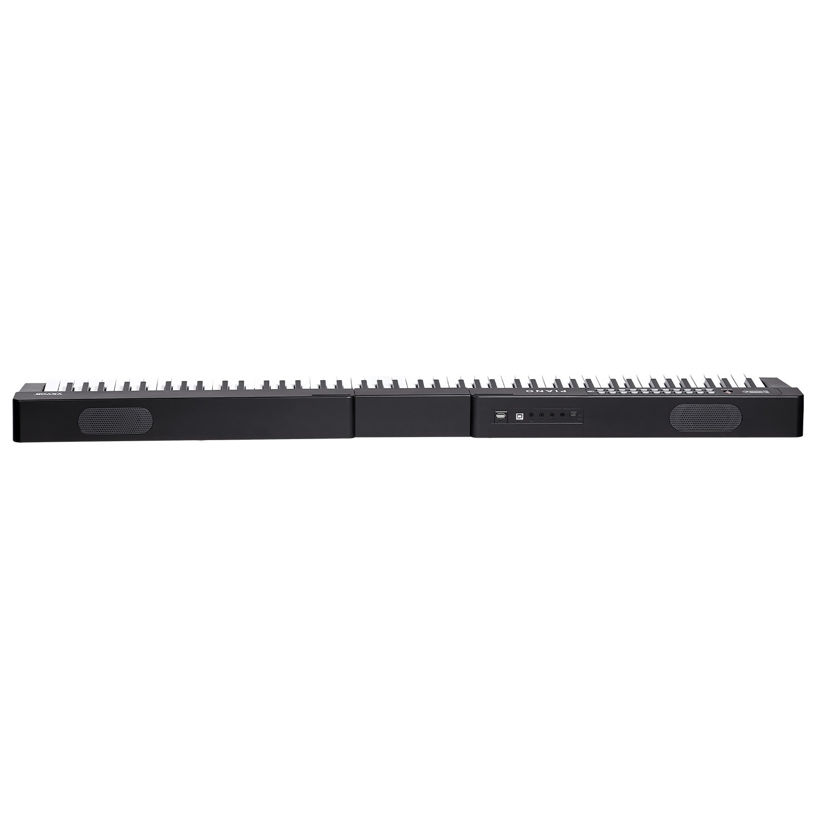 VEVOR Tastiera Pianoforte Digitale, 88 Tasti Semi-pesati, Tastiera Elettrica Dimensioni Full, 1000 Suoni, Altoparlanti Incorporati, Pedale Sustain, Cuffie, Bluetooth, MIDI, USB, per Principianti