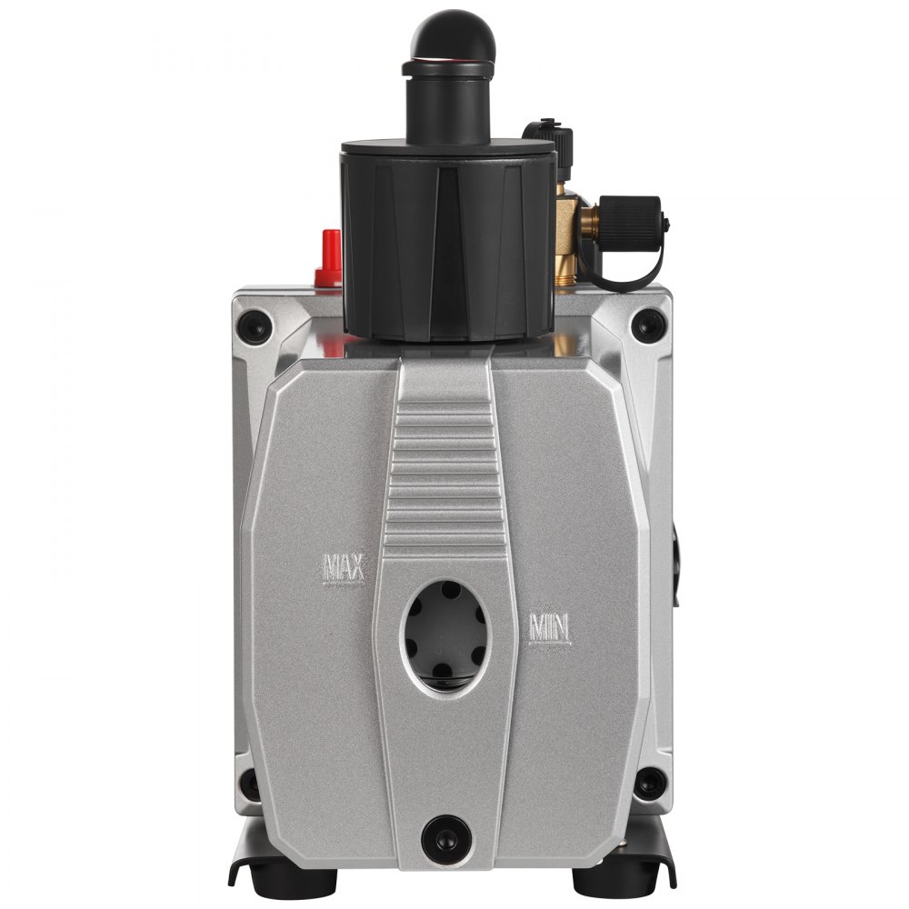 VEVOR Pompa a Vuoto 35,6 x 12,7 x24,4 cm Pompa a Vuoto per Aria Condizionata 226,53 L/min a Due Stadi 220V 0,3PA Strumento HVA per Vuoto Ultimate per Riparazione di Automobili Evacuazione Sotto Vuoto