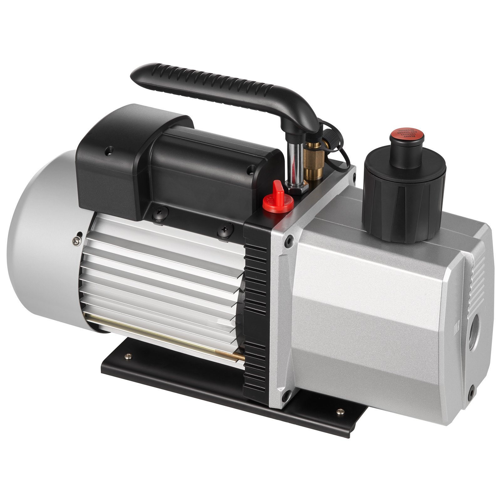VEVOR Pompa a Vuoto 35,6 x 12,7 x24,4 cm Pompa a Vuoto per Aria Condizionata 226,53 L/min a Due Stadi 220V 0,3PA Strumento HVA per Vuoto Ultimate per Riparazione di Automobili Evacuazione Sotto Vuoto
