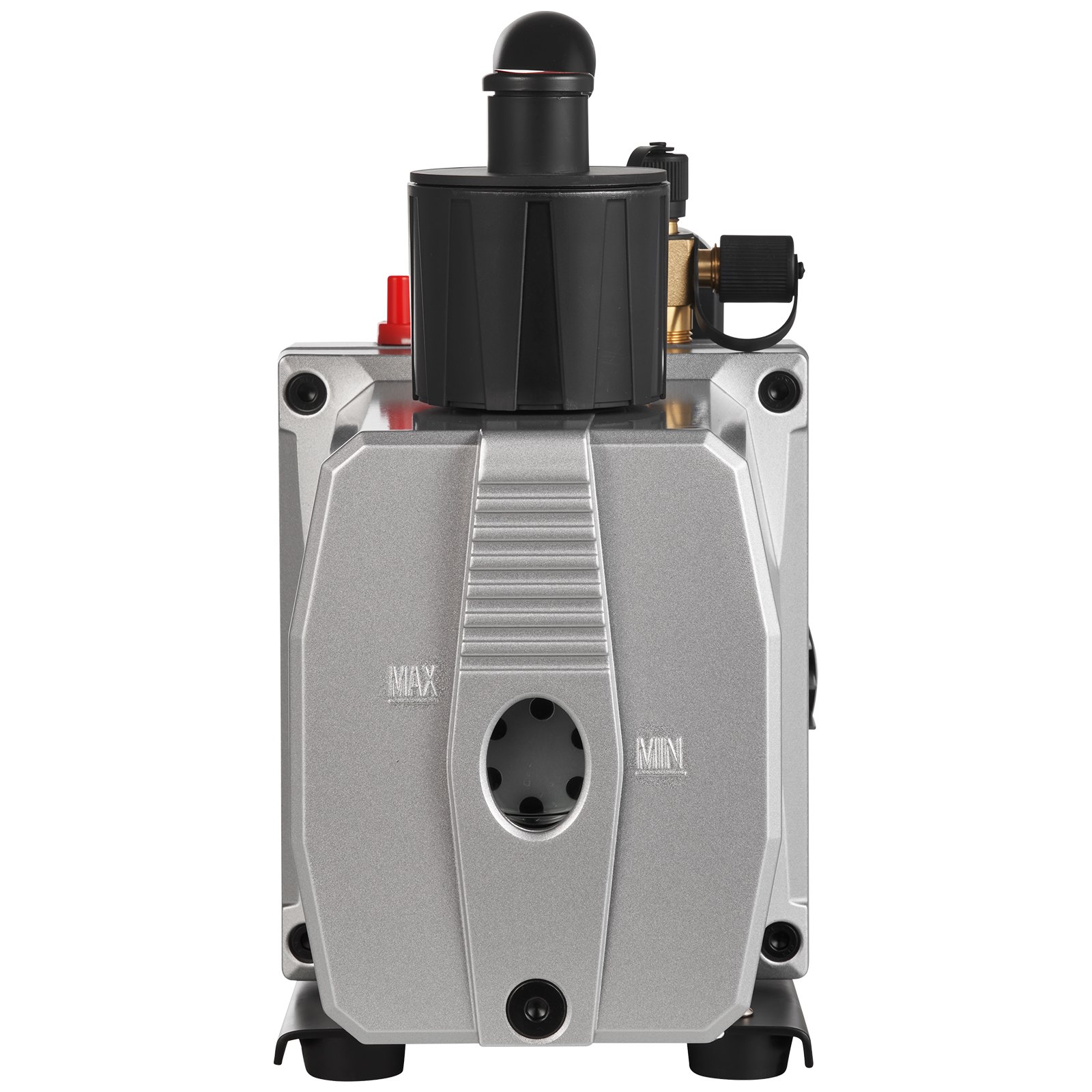 VEVOR Pompa a Vuoto 35,6 x 12,7 x24,4 cm Pompa a Vuoto per Aria Condizionata 226,53 L/min a Due Stadi 220V 0,3PA Strumento HVA per Vuoto Ultimate per Riparazione di Automobili Evacuazione Sotto Vuoto