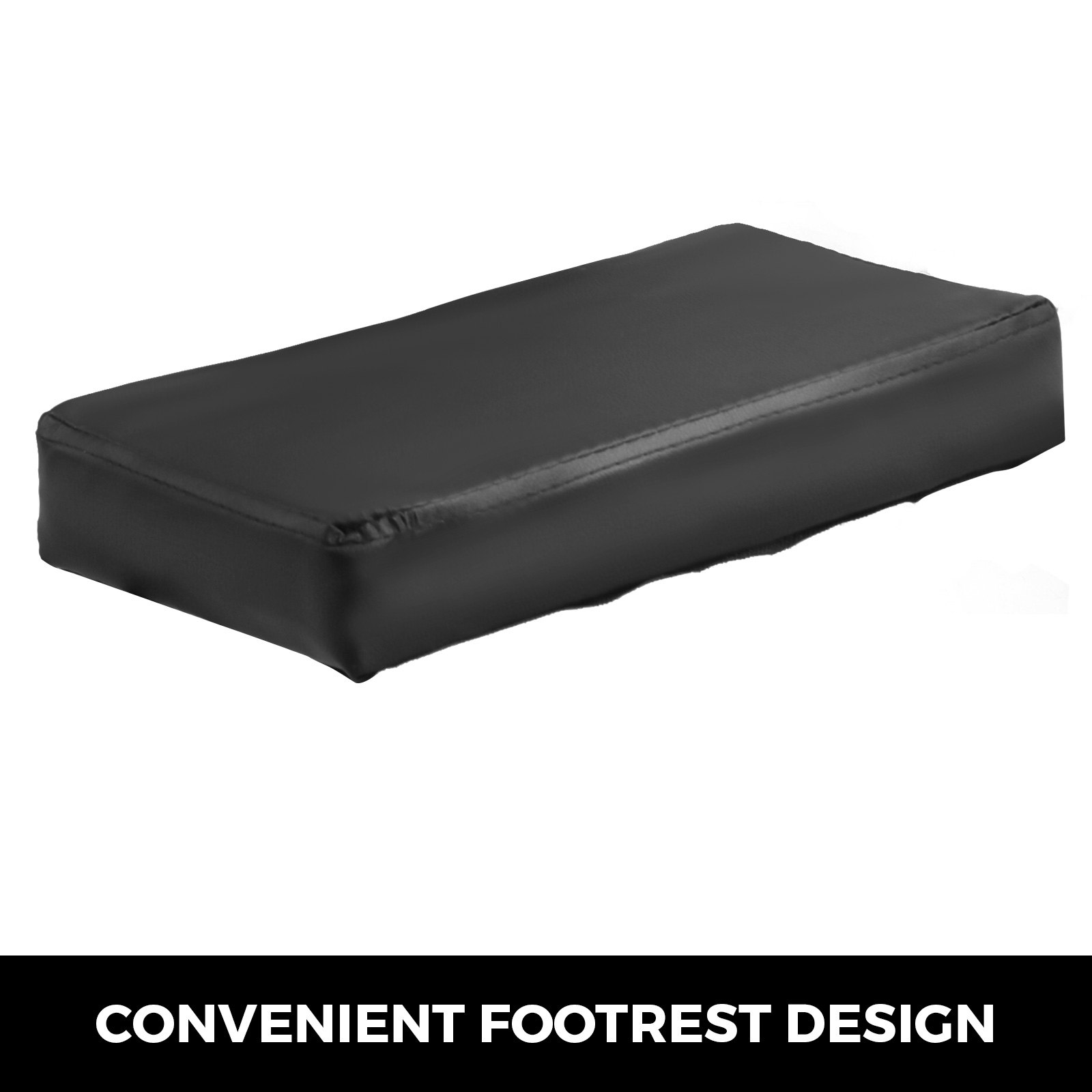 VEVOR Sedia da Ufficio Ergonomica per Mal di Schiena Nera con Braccioli e Ruote Girevoli Sedile Esecutivo, Poggiapiedi da Ufficio, Sedia da Ufficio in Pelle Sintetica Ergonomica 9,4x15x3,1 Pollici