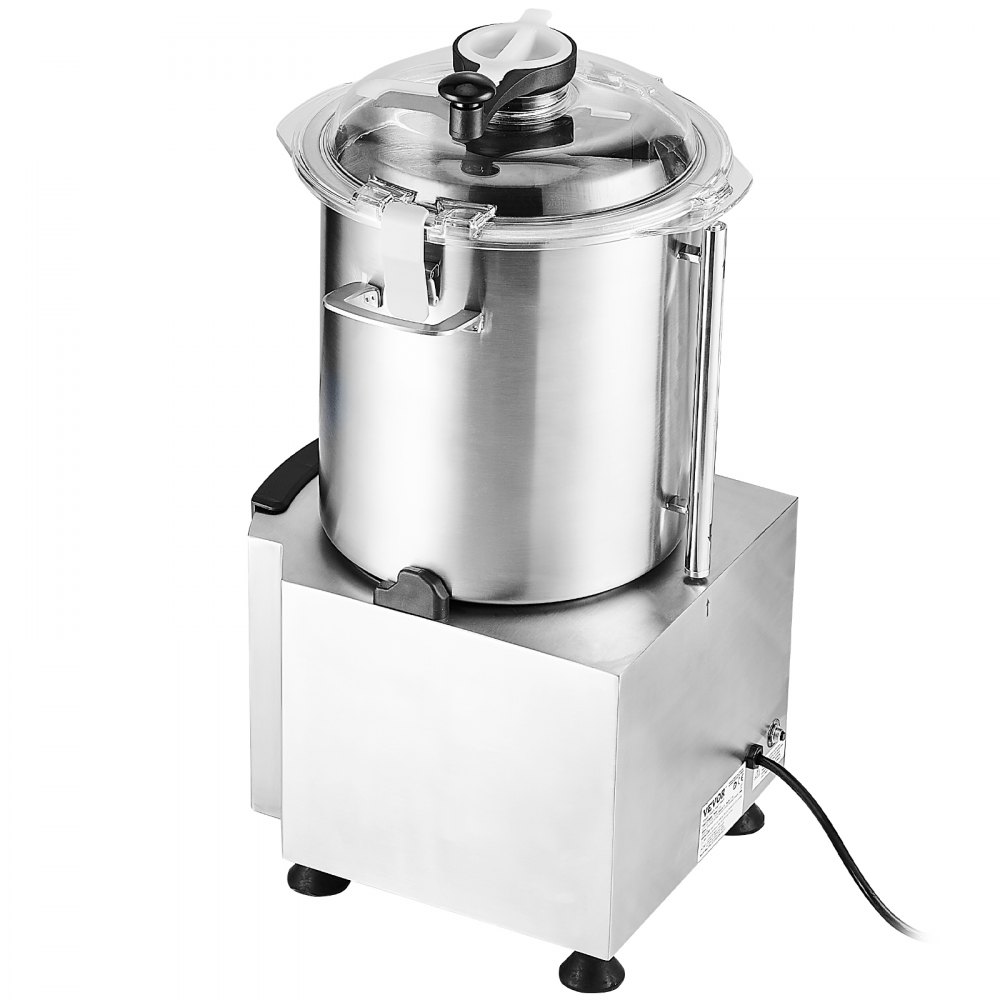 VEVOR Robot da Cucina e Tritatutto per Verdure, Robot da Cucina in Acciaio Inox per Uso Alimentare da 18 L con Lama Curva a S e Raschietto, Multifunzionale per Tritare Verdure, Frutta, Cereali, Noci