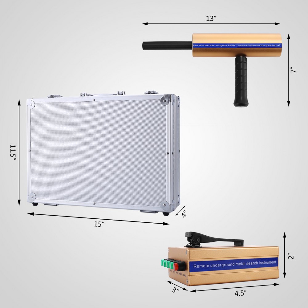Aks 3d Metal Detector Metallo/oro Rivelatore Hunter +trasmettitore +batteria